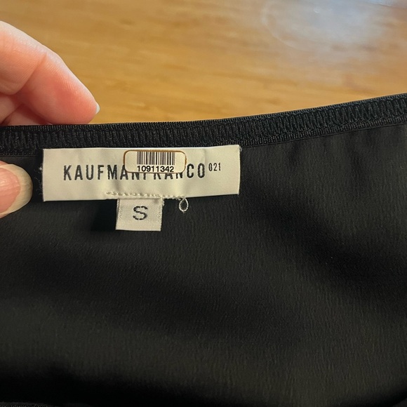 KAUFMANFRANCO- Onyx Off Shoulder Top. Size S - Picture 6 of 11